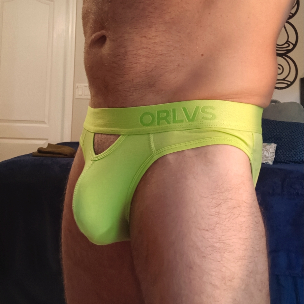 Men's Lime Green Briefs